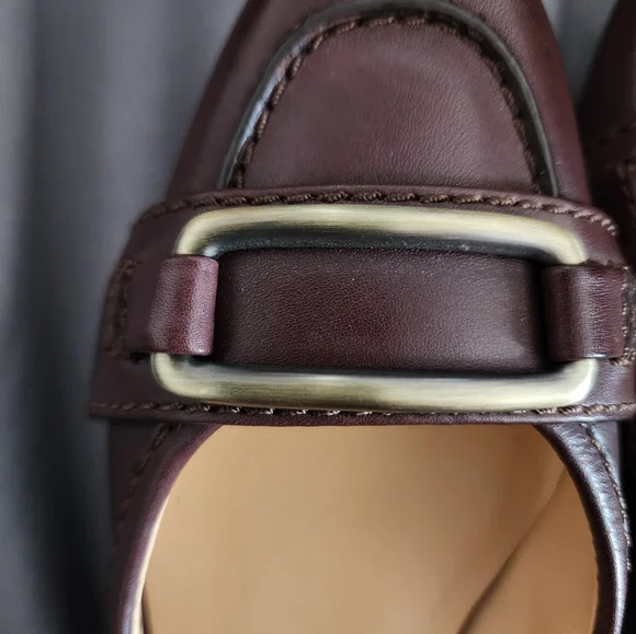 Women's Cole Haan Slip On Round  Toe Buckle Brown 6.5 - Picture 2 of 12